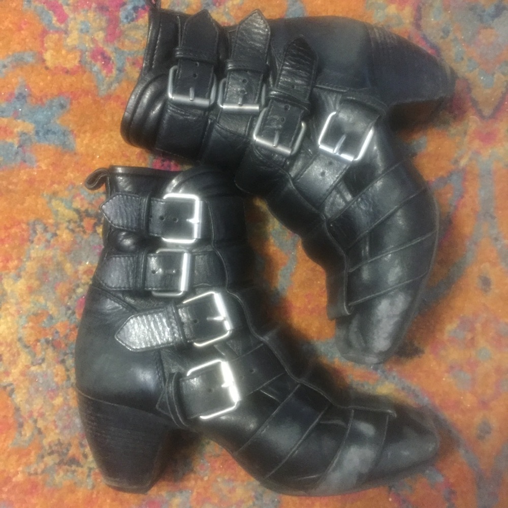 MARC BY MARC JACOBS Leather Buckle Boots